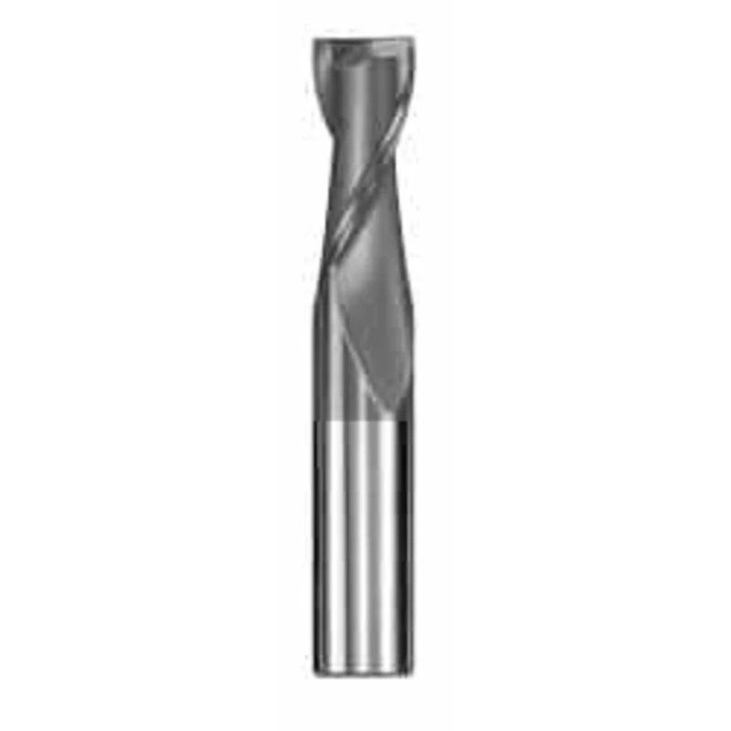 KYOCERA SGS 1/64, 1/32 LOC, 1/8 Shank Diam, 1-1/2 OAL, 2 Flute, Solid Carbide Square End Mill Single End, AlTiN Finis...